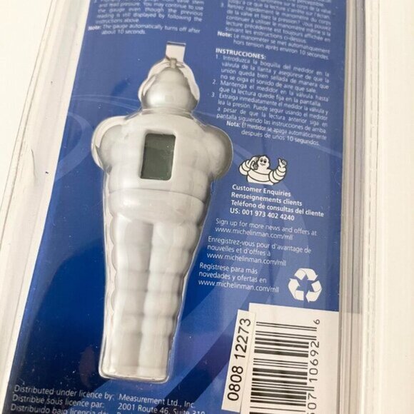 Michelin Pocket Keyring Digital Tire Pressure Gauge 3 Inch Tall - Picture 7 of 15